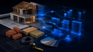Строительный проект и цифровая система сметы с искусственным интеллектом