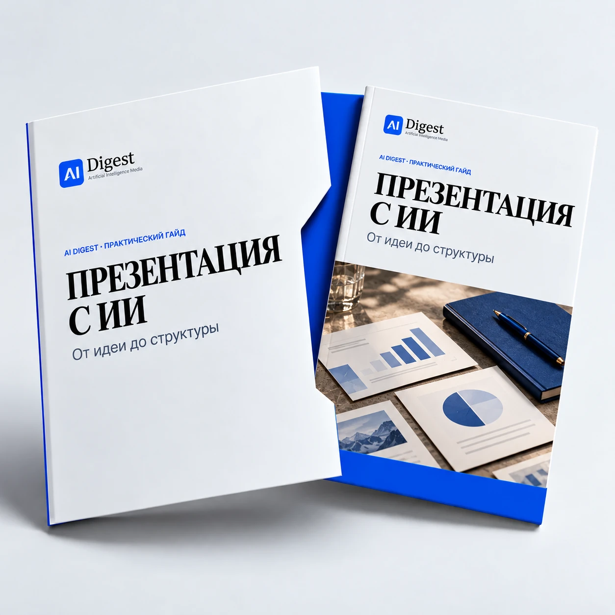 Презентация с ИИ: структура и тексты слайдов — цифровой промпт-пак AI Digest